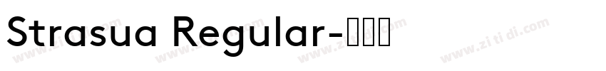 Strasua Regular字体转换